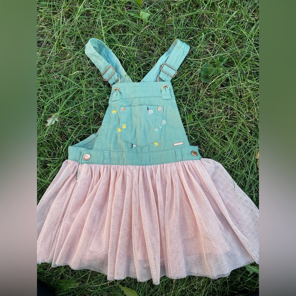 Tahari Toddler Tulle Overalls Size 4T